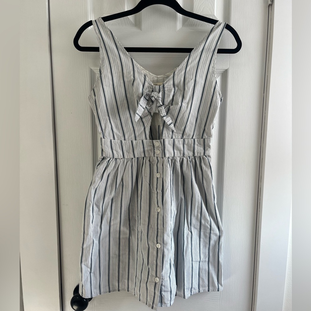 Abercrombie & Fitch Blue and White Striped Dress